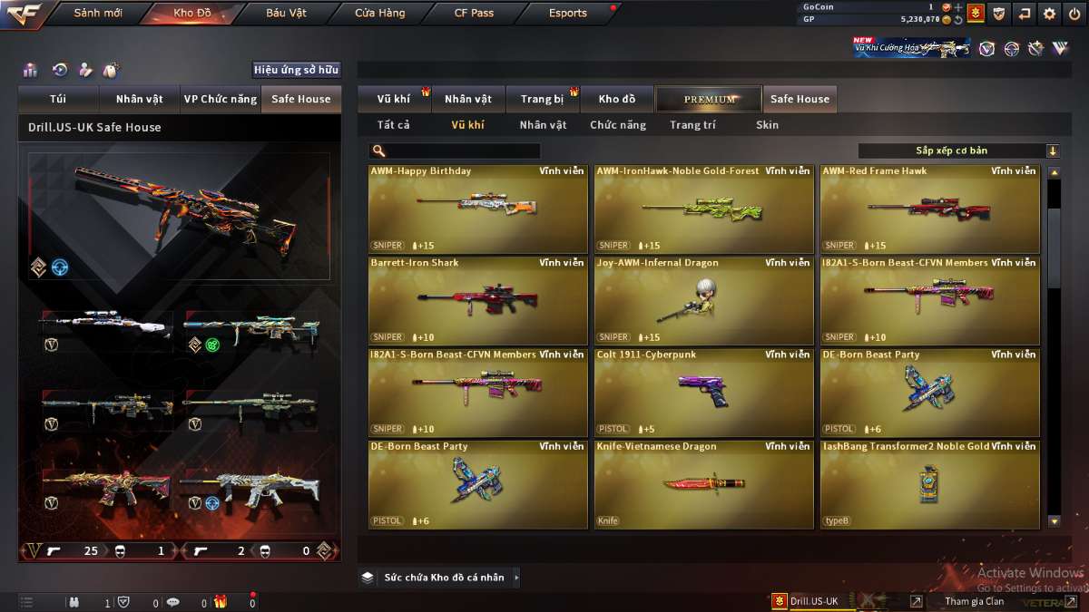 shop acc cf uy tin gia re